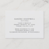 Magenta Agate Silver Glitzer Luxury Visitenkarte (Rückseite)