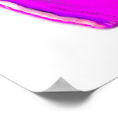 Magenta Agate Slice poliert Poster (Ecke)