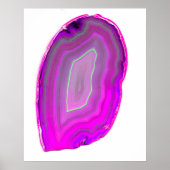 Magenta Agate Slice poliert Poster (Vorne)