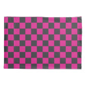 Magenta and smoke checkerboard pattern kissenbezug (Rückseite-Links)