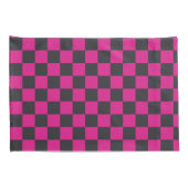 Magenta and smoke checkerboard pattern kissenbezug (Rückseite-Rechts)