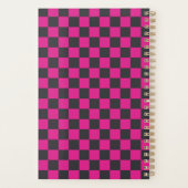 Magenta and smoke checkerboard pattern planer (Rückseite)