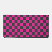 Magenta and smoke checkerboard pattern schreibtischunterlage (Vorderseite)