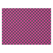 Magenta and smoke checkerboard pattern tischdecke (Vorderseite (Horizontal))