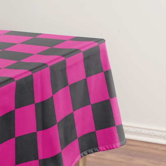 Magenta and smoke checkerboard pattern tischdecke (Beispiel)