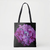 Magenta  and teal hydrangeas for the Bride Tasche (Vorderseite)