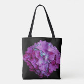 Magenta  and teal hydrangeas for the Bride Tasche (Rückseite)