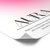 Magenta Aura Poster (Ecke)