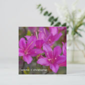 Magenta Azalea DSC1724 Save The Date (Stehend Vorderseite)