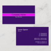 Magenta Band - Deep Violet Visitenkarte (Vorne/Hinten)