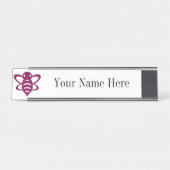 Magenta Bee Name Plate Schreibtischnamensplakette (Vorderseite )