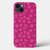 Magenta Berry Pattern Case-Mate iPhone Hülle (Rückseite)