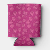 Magenta Berry Pattern Dosenkühler (Vorderseite)