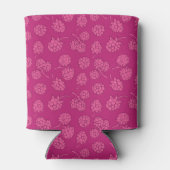 Magenta Berry Pattern Dosenkühler (Rückseite)