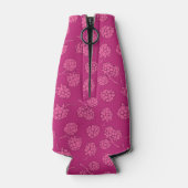 Magenta Berry Pattern Flaschenkühler (Rückseite)