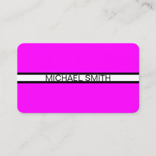 Magenta Beruflich White Black Elegante Moderne Kun Visitenkarte