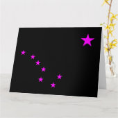 Magenta Big Dipper Karte (Gelbe Blume)