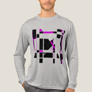 Magenta Black Gameboard Geometric MCM inspiriert Tri-Blend Shirt
