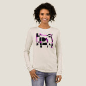 Magenta Black Gameboard Geometric MCM sieht groß a Tri-Blend Shirt (Volle Vorderseite)
