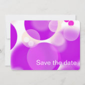 Magenta-Blasen-Save-the-Date Save The Date (Vorderseite)