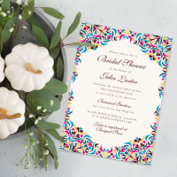Magenta Blau Whimsical Flora Mandala Brautparty
