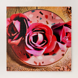 Magenta Blooms Puzzle