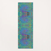 Magenta, Blue und Sea Foam Green Retro Swirl Yogamatte (Vorderseite)