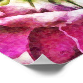 Magenta Blume Abstrakte Fotografie Poster (Ecke)