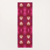 Magenta Blume Ikat 12 Yogamatte (Rückseite)