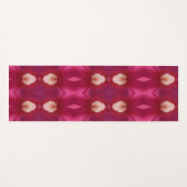 Magenta Blume Ikat 12 Yogamatte (Vorderseite (Horizontal))