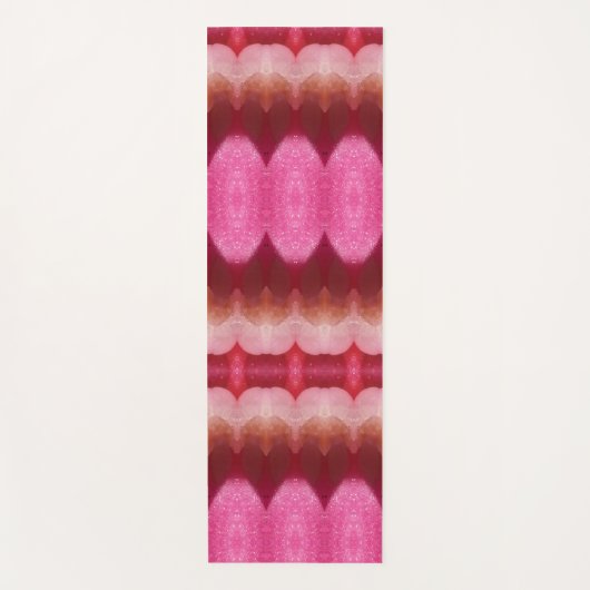 Magenta Blume Ikat 3 Yogamatte (Vorderseite)