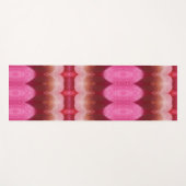 Magenta Blume Ikat 3 Yogamatte (Vorderseite (Horizontal))