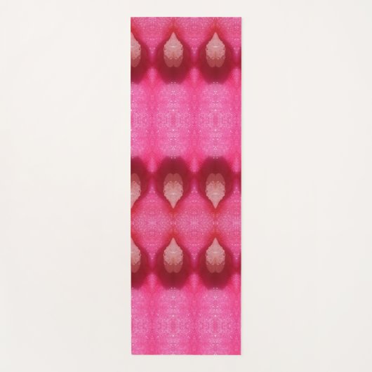 Magenta Blume Ikat 4 Yogamatte (Vorderseite)