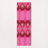 Magenta Blume Ikat 4 Yogamatte (Rückseite)