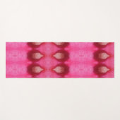 Magenta Blume Ikat 4 Yogamatte (Vorderseite (Horizontal))