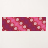 Magenta Blume Ikat 5 Yogamatte (Vorderseite (Horizontal))