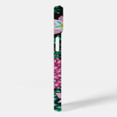 Magenta-Blume im schwarzen Hintergrund Case-Mate iPhone Hülle (Rückseite / Rechts)