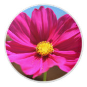 Magenta-Blume Keramikknauf (Vorderseite)