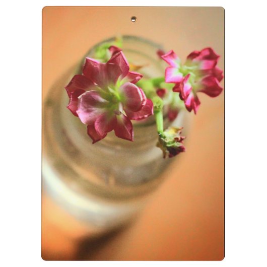 Magenta-Blume Klemmbrett (Rückseite)