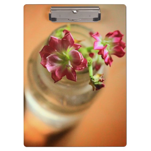 Magenta-Blume Klemmbrett (Vorderseite)