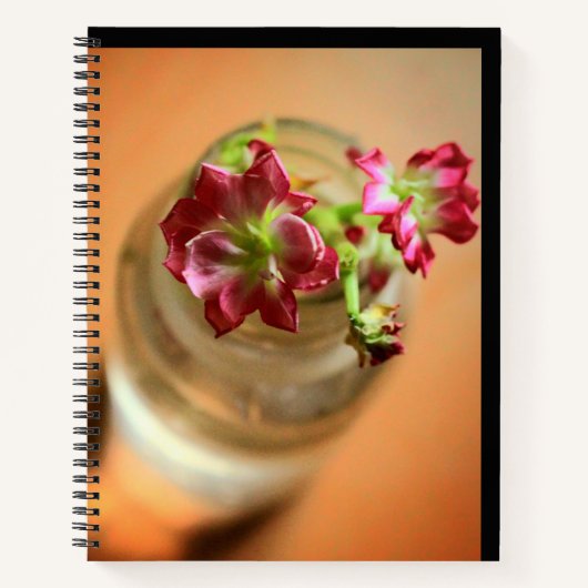 Magenta-Blume Notizblock (Vorderseite)