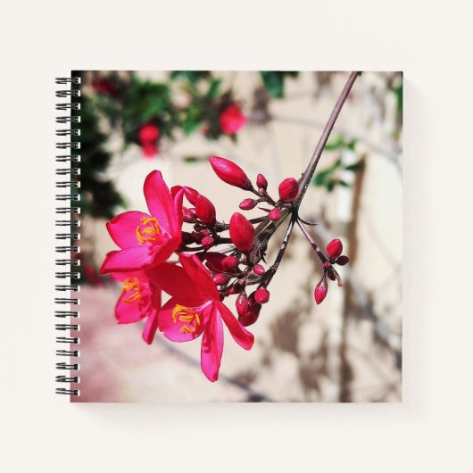 Magenta-Blume Notizblock (Vorderseite)