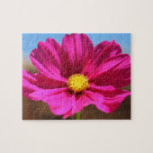 Magenta-Blume Puzzle (Horizontal)