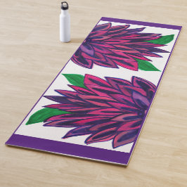 Magenta Blume Yoga Mat Yogamatte