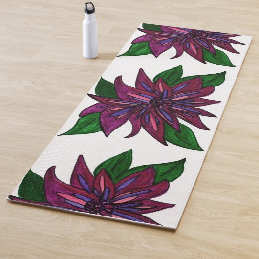 Magenta Blume Yoga Mat Yogamatte (Beispiel)