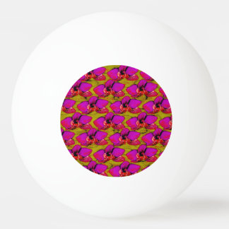 Magenta Blumenmuster Tischtennisball
