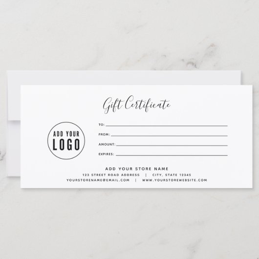 Magenta Bokeh Lights Imitats Gold Geschenkgutschei (Rückseite)