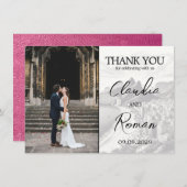 Magenta Brazil Passport Dankeskarte (Vorne/Hinten)