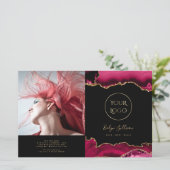 Magenta-Broschüre mit rotem Age (Stehend Vorderseite)