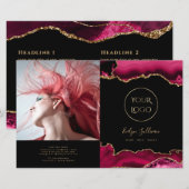 Magenta-Broschüre mit rotem Age (Vorne/Hinten)